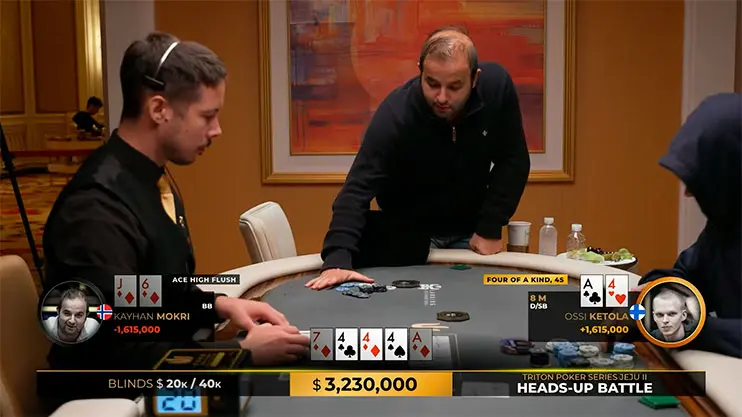 Осси «Monarch» Кетола собрал каре против Кайхан Мокри