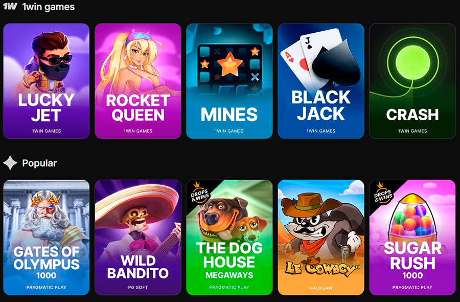 Juegos 1win Casino