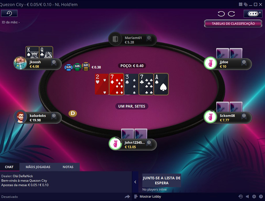 Vbetpoker Nlh Table New Pt