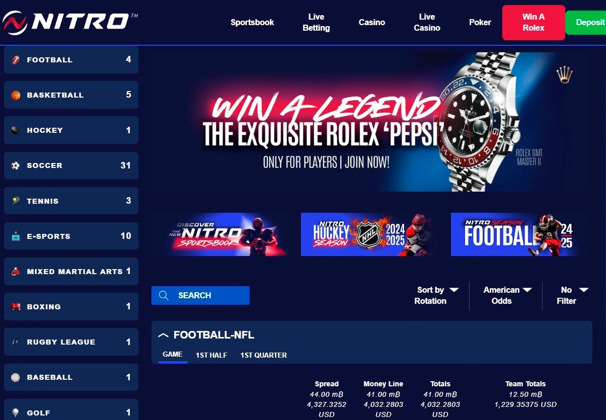 Nitrobetting Sports Site