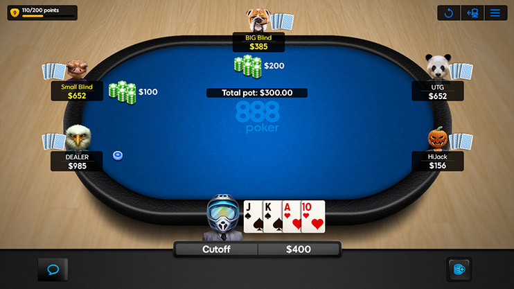 888poker Ontario Table