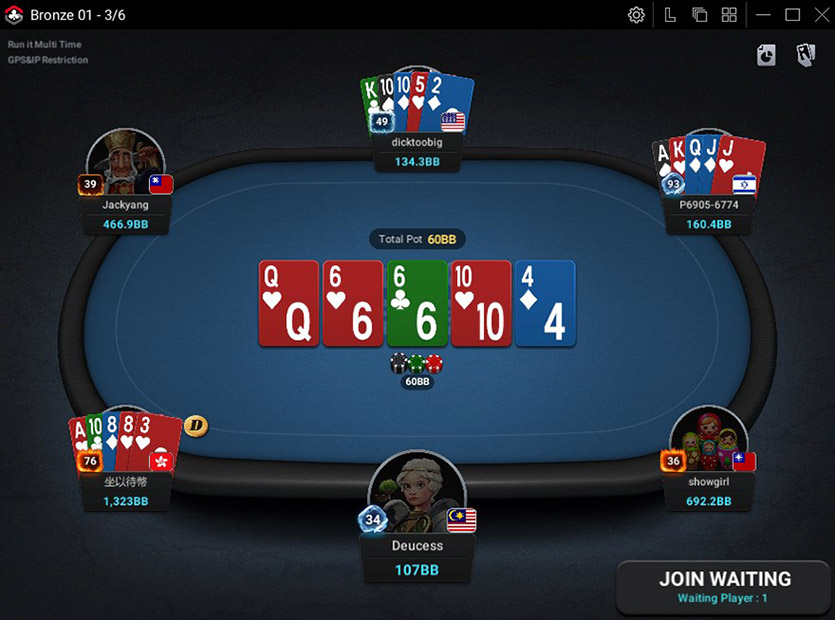 Club Gg Omaha 6 Max Table Pc