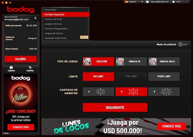 Tráfego Bodog Poker Latam