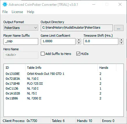 Advanced Coinpoker Converter