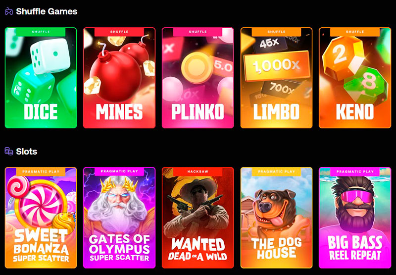 Shuffle Casino Games