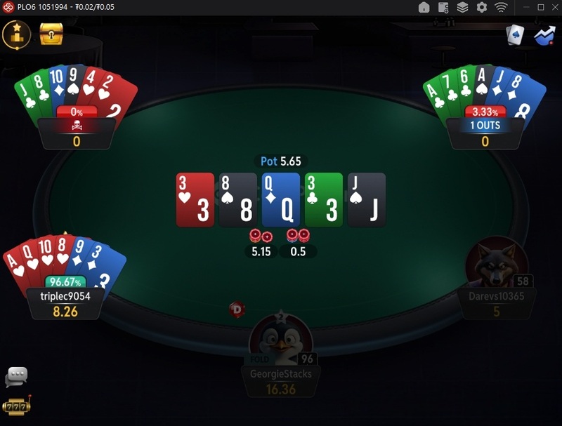 Столы по PLO6 в Coinpoker
