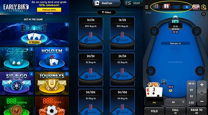 888Poker new mobile client