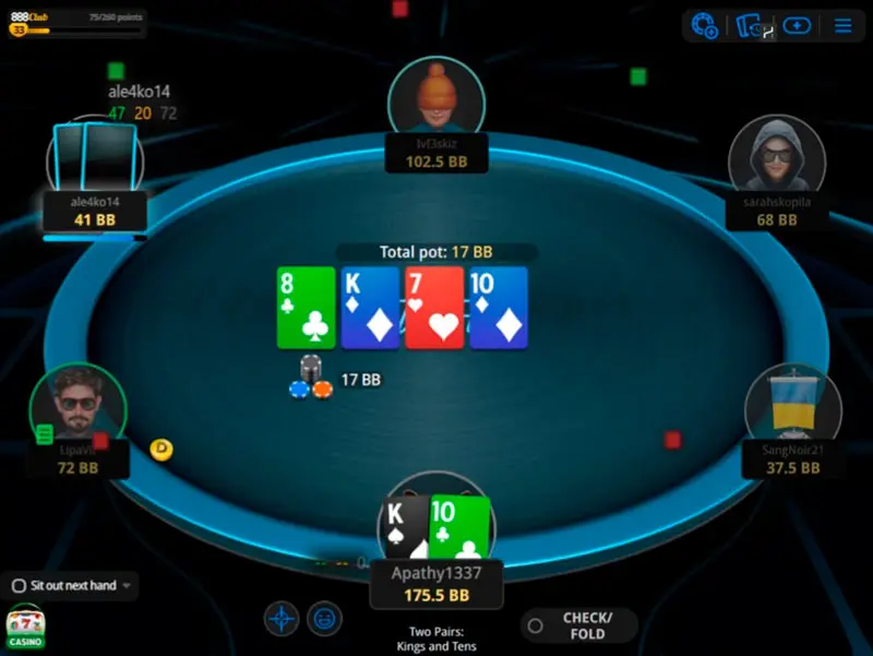 Snap Poker Table 888 Poker