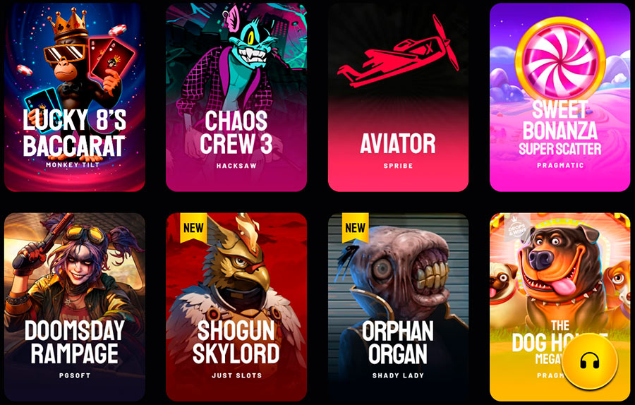 Monkey Tilt Casino Games