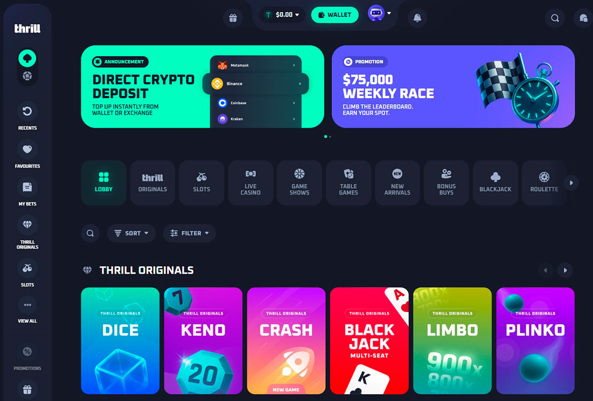 Thrill Casino Site