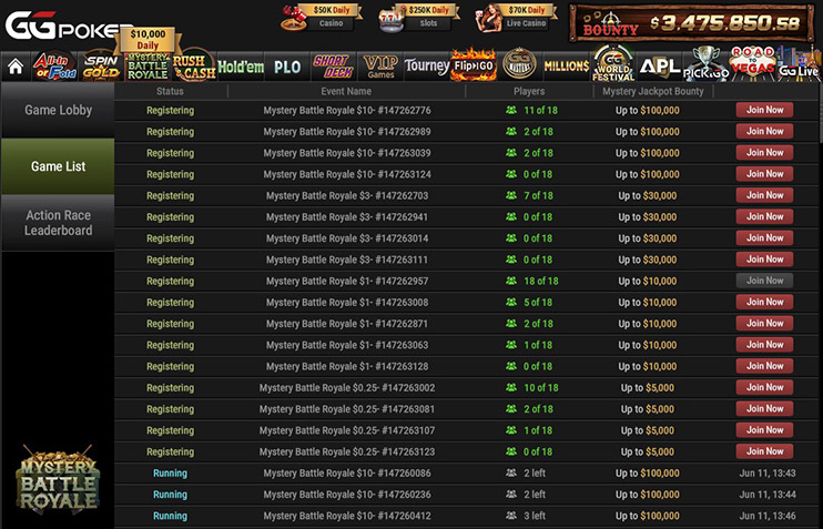 Mystery Battle Royale в Game List