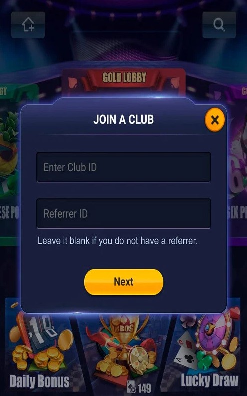 Poker Bros En Club Join Step2