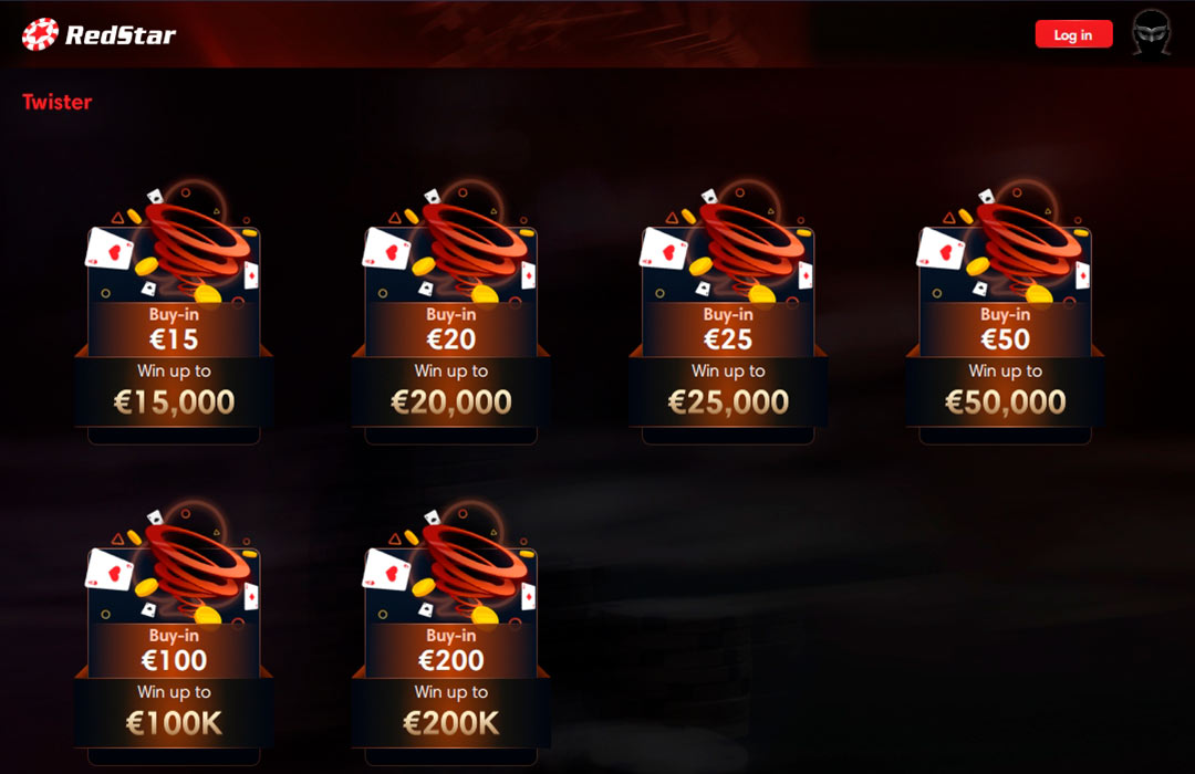 Red Star Poker New Twister Lobby