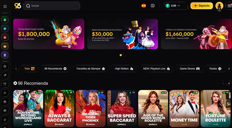 Usabilidad E Interfaz 96com Casino