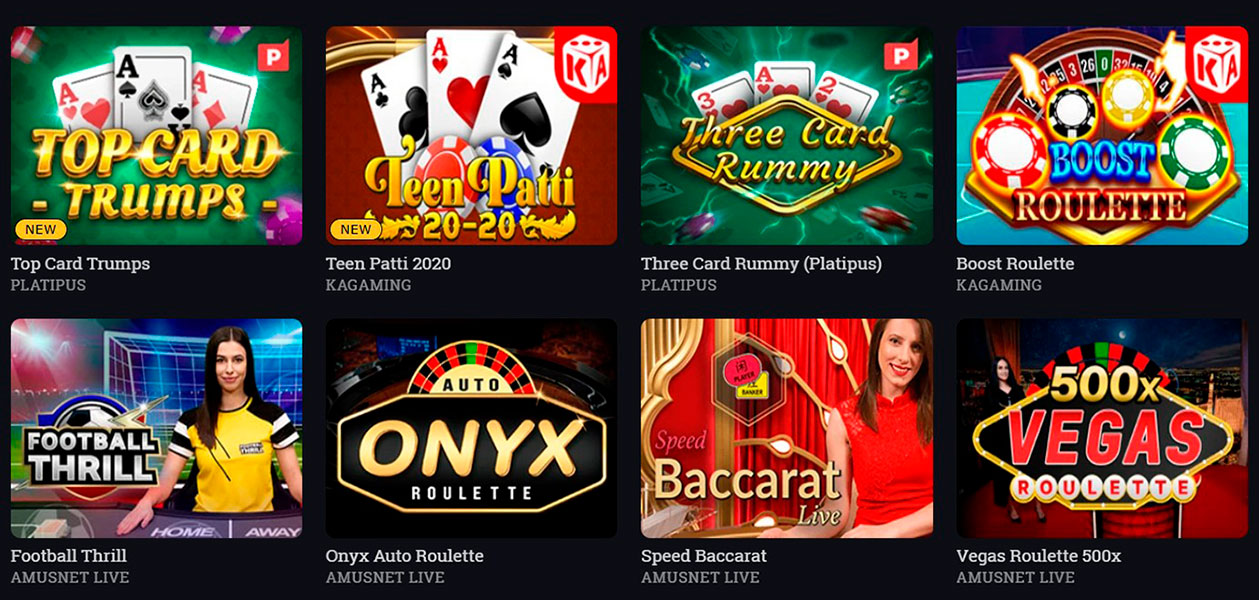 Bspin Casino Table Games