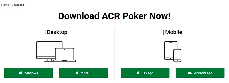 ACR Poker Download PC Apps