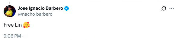 Jose Ignacio Barbero About Ren Lin