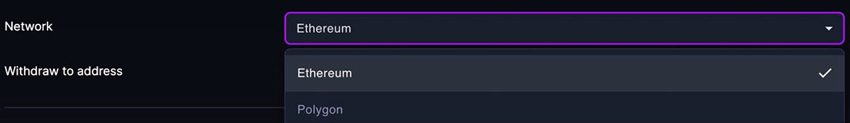 selección de la red blockchain retiro de Coin Poker