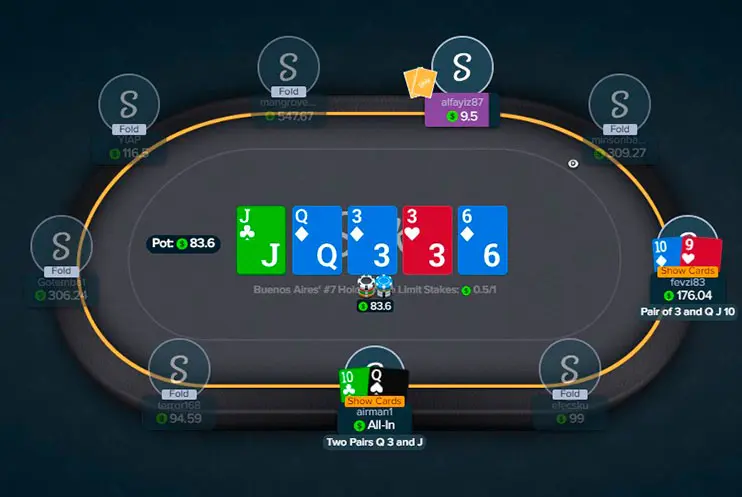 Stake Poker кеш стол