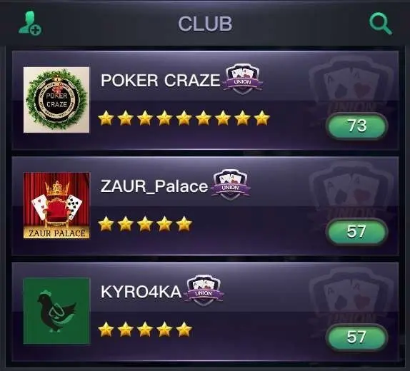 Lista de clubes de PPPoker