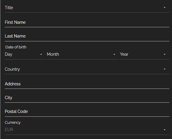 Champion Poker Formulario de Inscripción