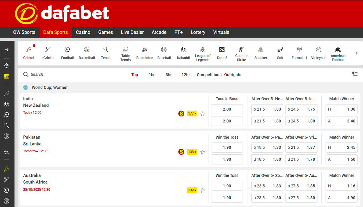 Dafabet Betting Platform