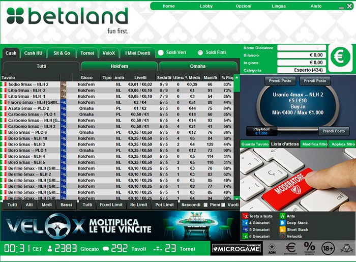 Peoples Poker Main Lobby En