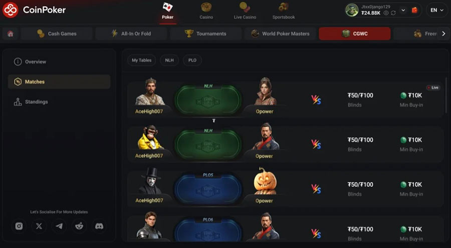Heads up Cgwc Lobby