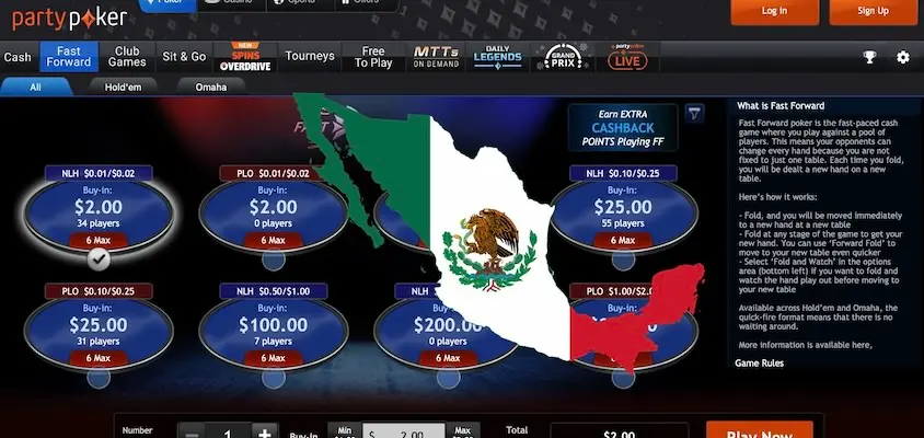 Partypoker Retiro Mexico