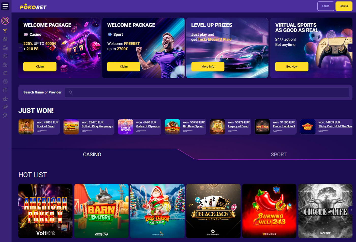 Pokobet Casino Site
