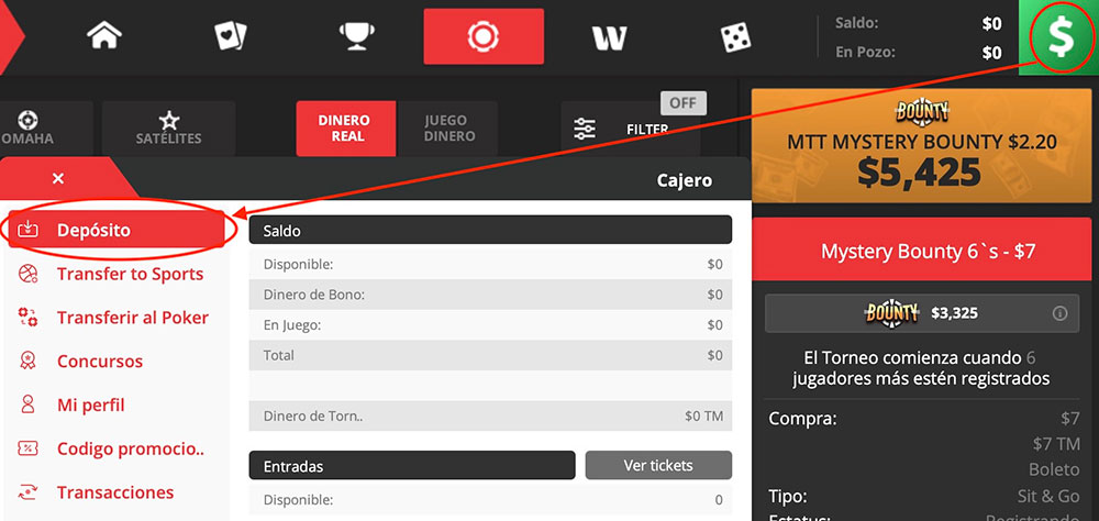 Cajero Deposito Bet Online Poker