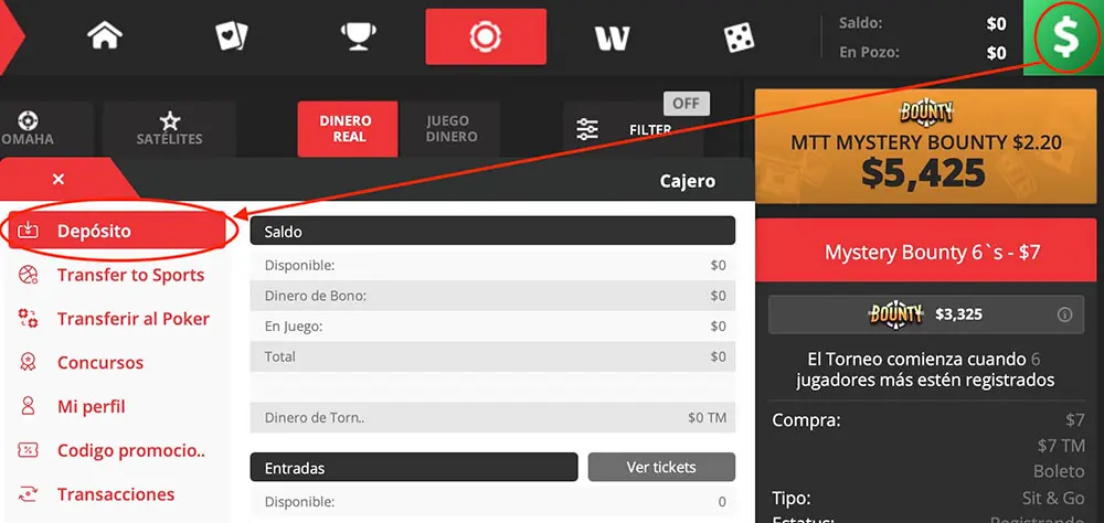 Cajero Deposito Bet Online Poker