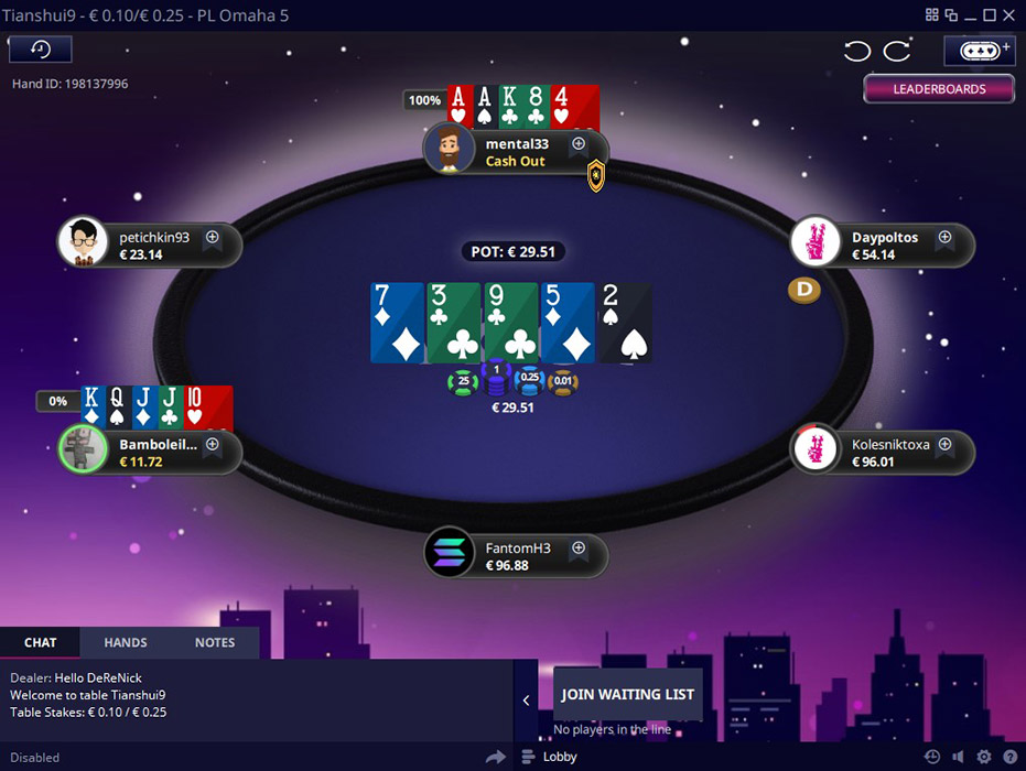 Vbetpoker Plo Table New En