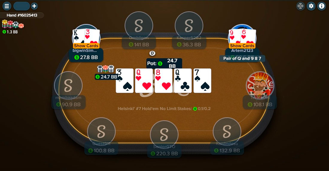 Stake Us Poker 9 Max Table Holdem