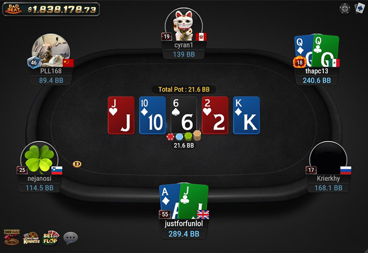 GGpoker UK Holdem mesa