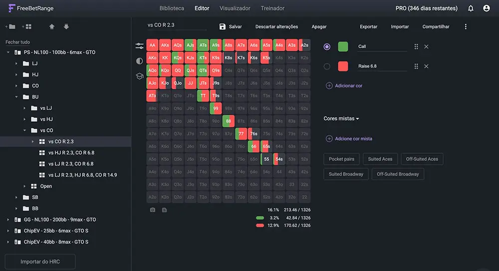 Free Bet Range Editor