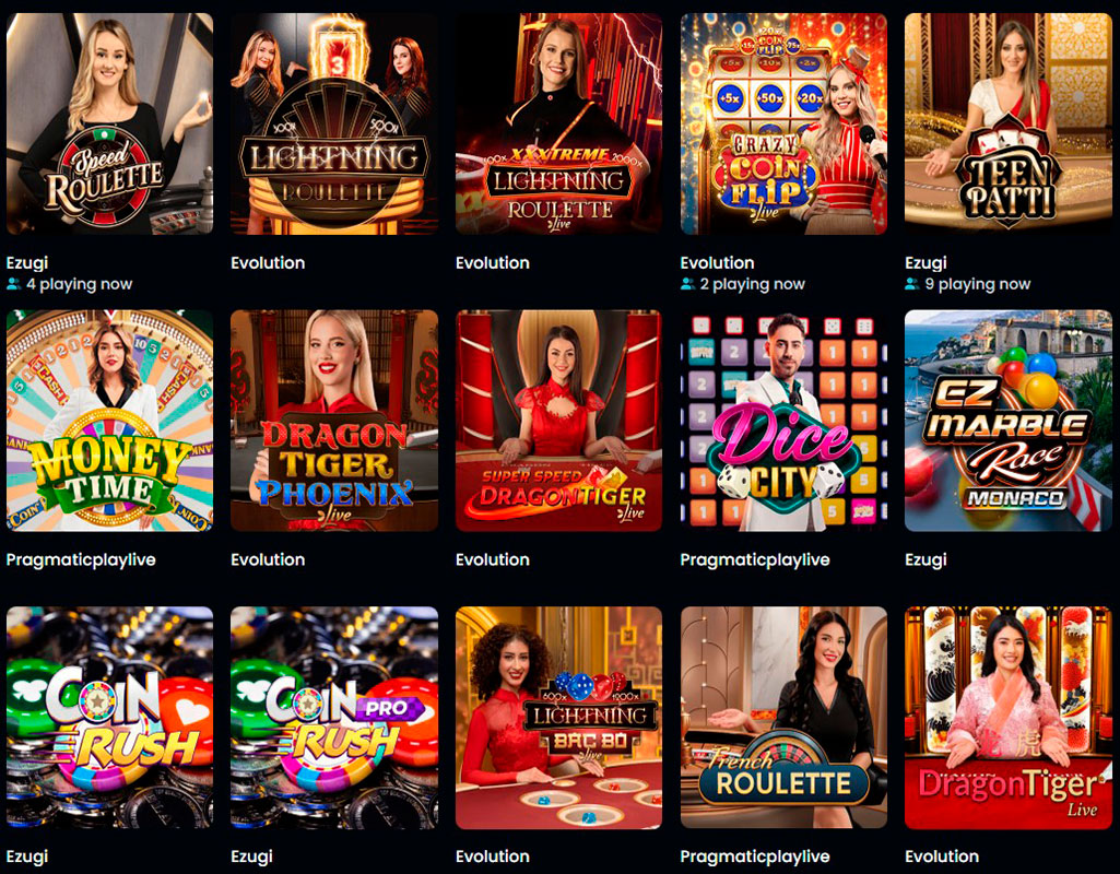 Snatch Casino Live Games