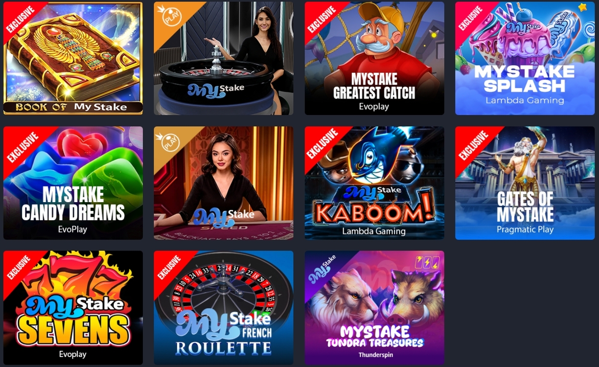 Mystake Casino Exclusive Games