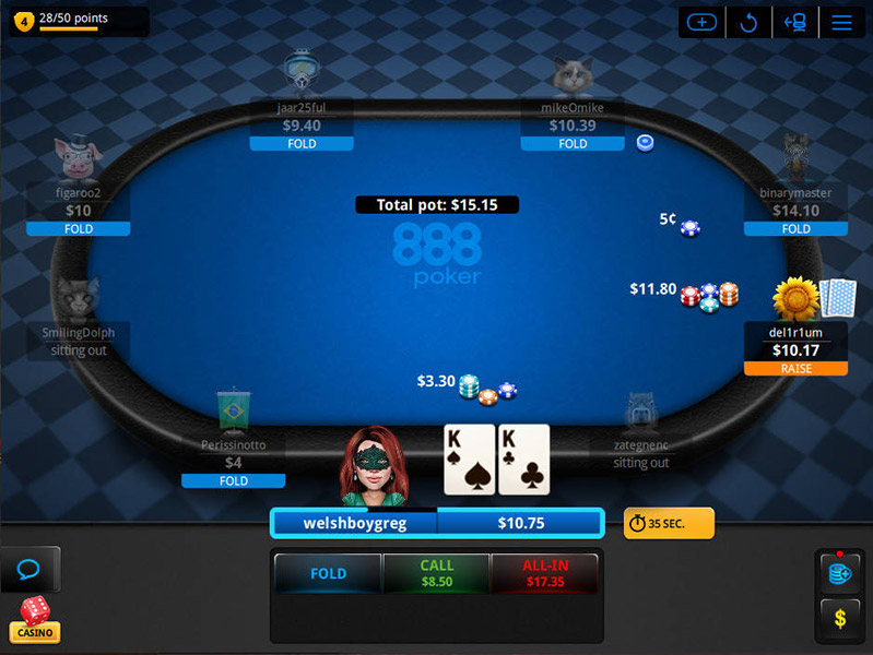 888poker Ontario 9 Max Table