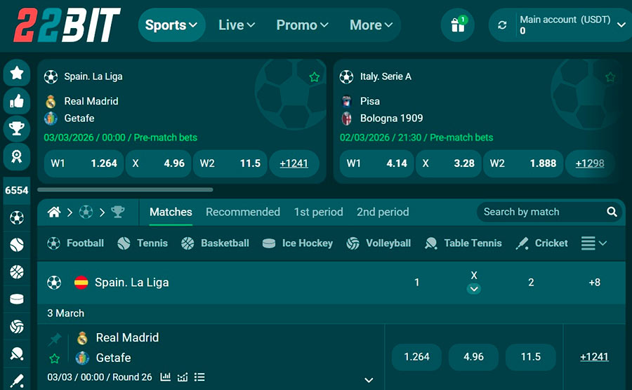 22bit Sportsbook