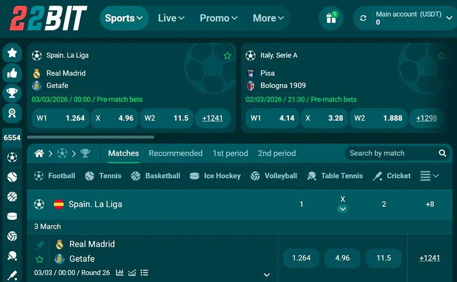 22bit Sportsbook