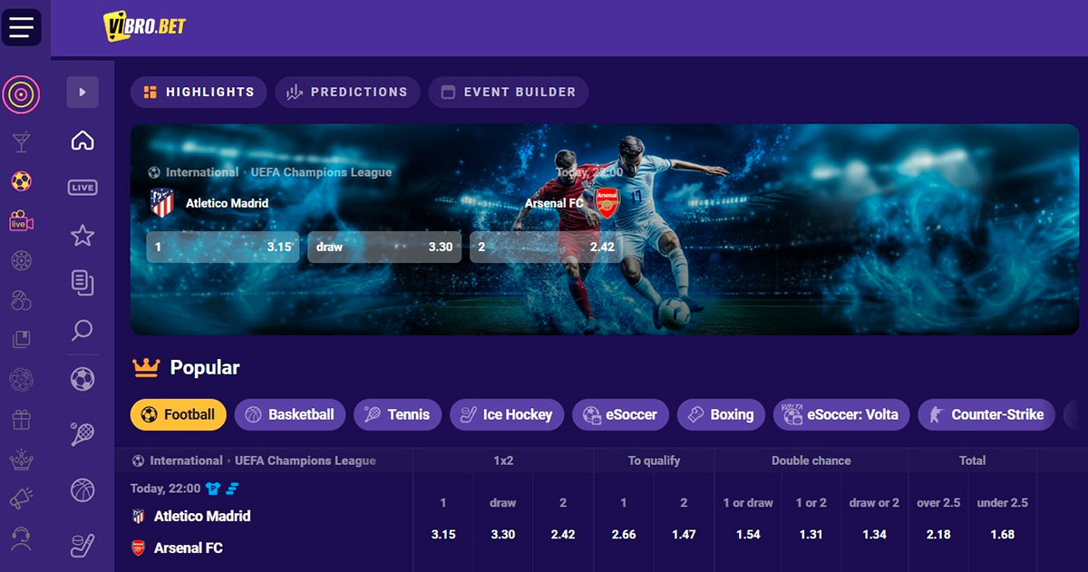 Vibrobet Sportsbetting
