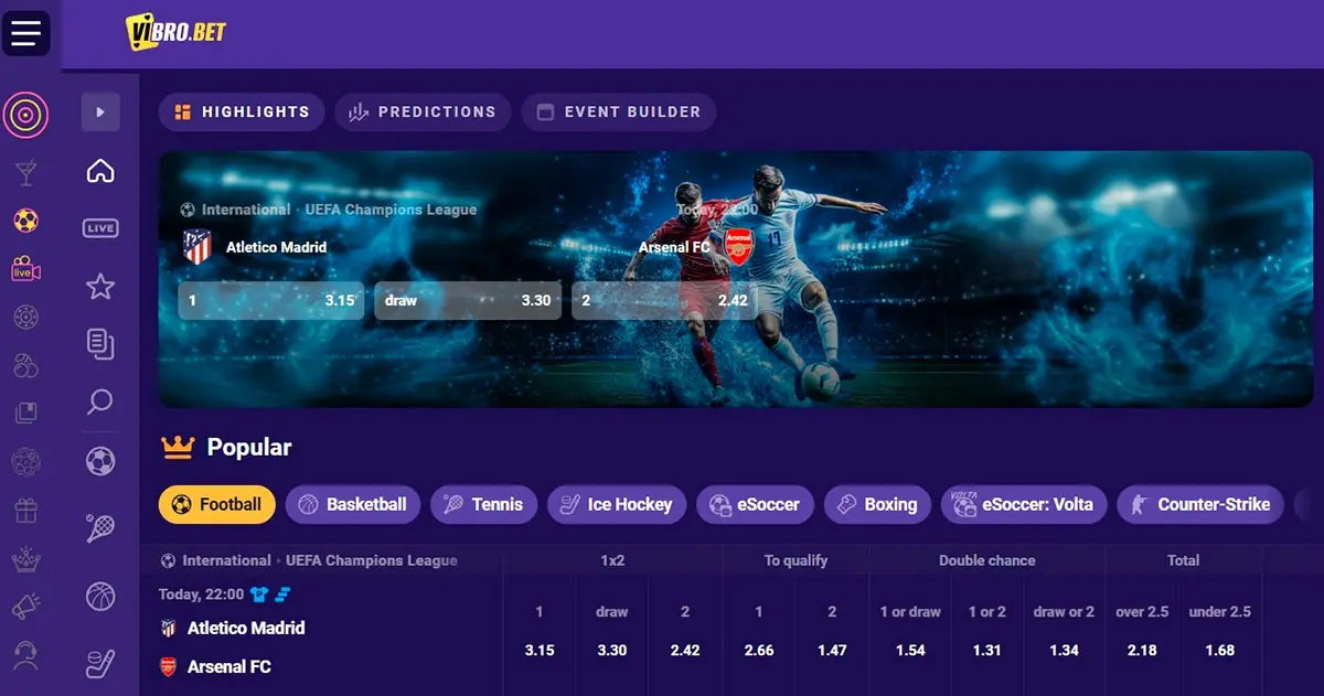 Vibrobet Sportsbetting