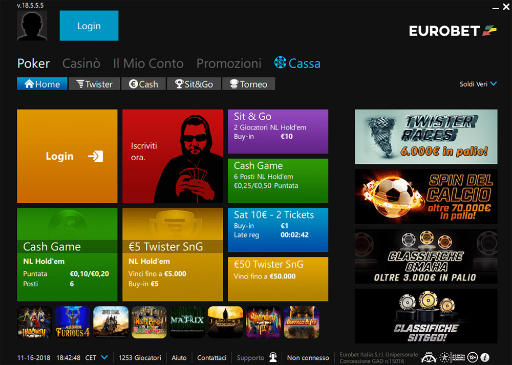 Ipoker Italy Main Lobby En