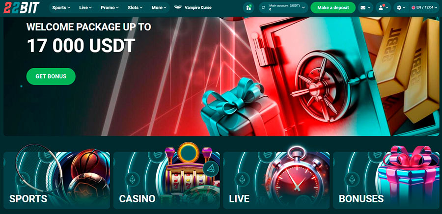 22bit Casino Interface