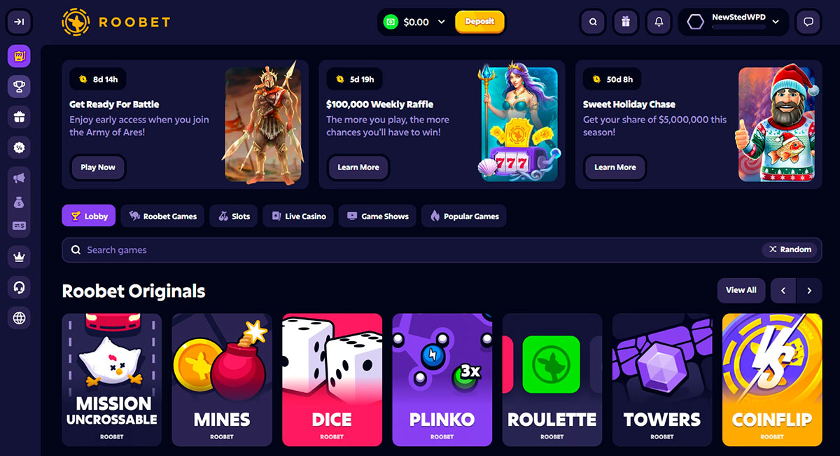 Roobet Casino Site