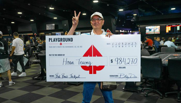 Хоан Труонга обладатель самого большого выигрыша в Bad Beat Jackpot
