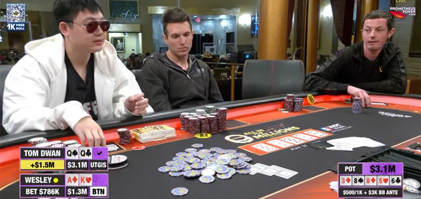 Tom Dwan Wins Largest Pot in Live Stream Poker History