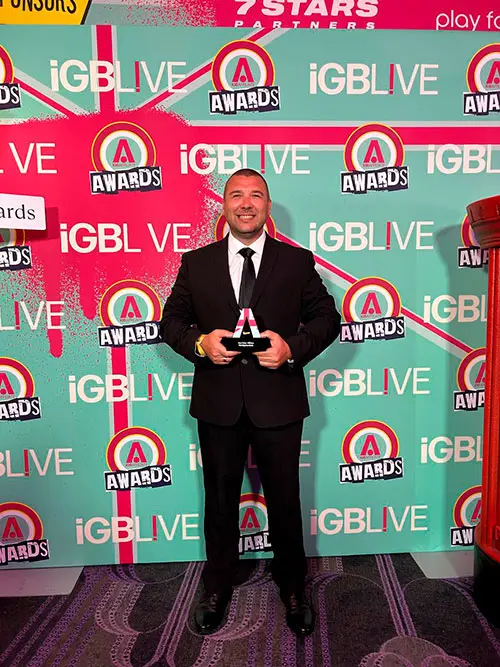 Руководитель отдела продаж Worldpokerdeals Антон на iGB Awards 2025