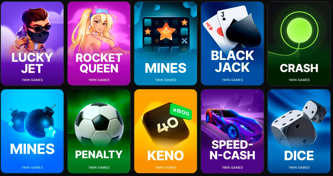 1win Casino Exclusive Games